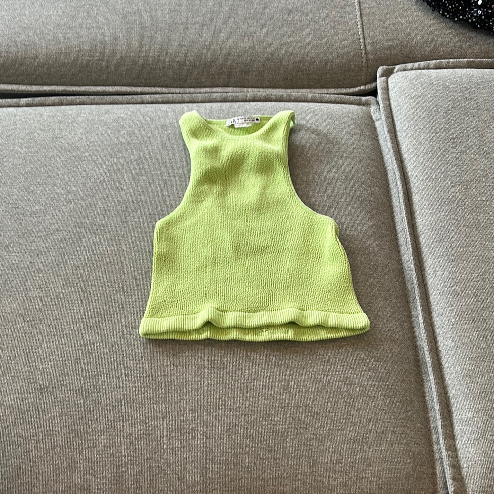 Neon Zara Halter Top